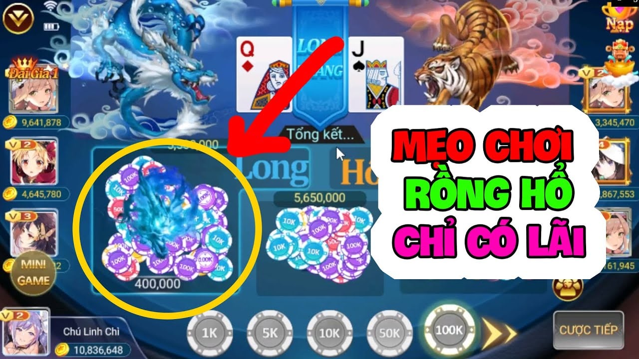 Rồng Hổ là gì? Top 5 mẹo khi chơi rồng hổ tại cổng game Dwin